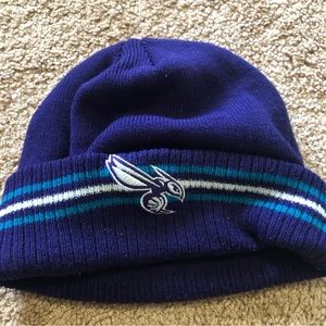 Adidas Charlotte Hornets Beanie/Cap. Purple with Logo. Unisex. One size